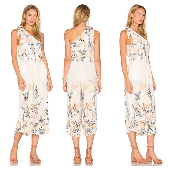 Free People Pants - Free People Island Time Asymmetrical One Piece Jumpsuit in Ivory